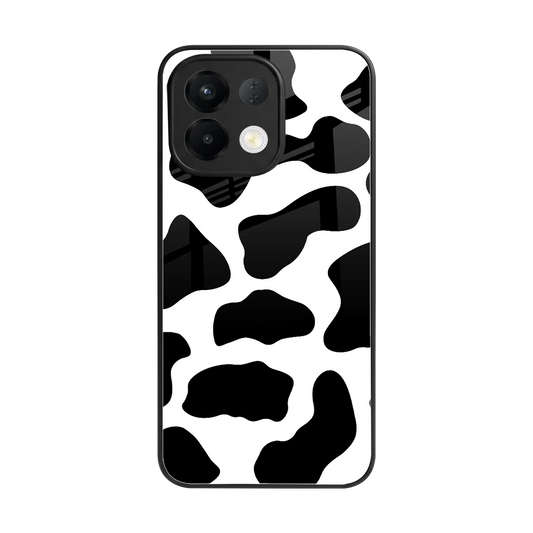 Cow Fur back phone cover | glass case for oppo k13 5g