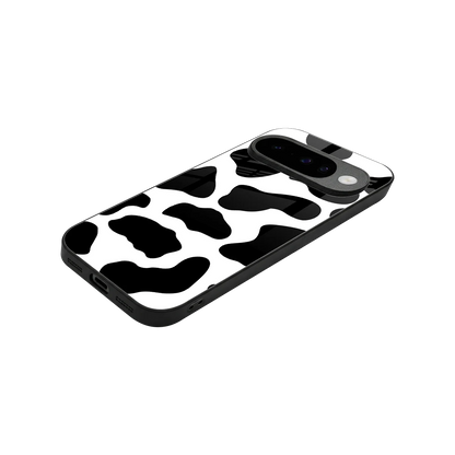 Cow Fur stylish phone case for google pixel 10 | glossy glass and slim fit