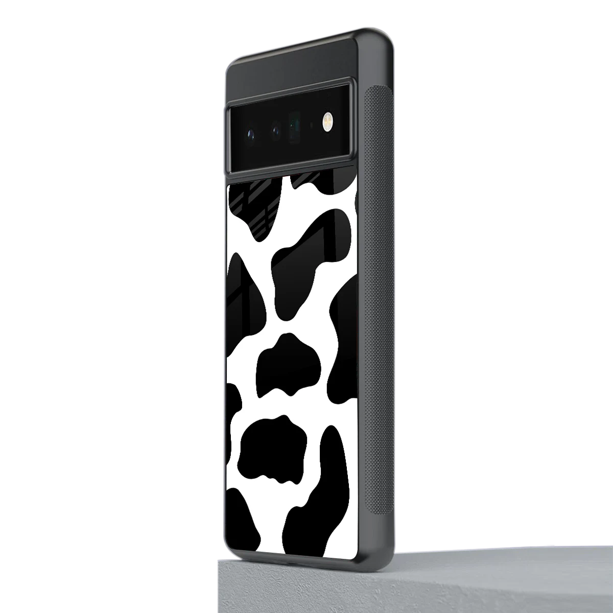 Cow Fur stylish phone case for google pixel 6 pro | glossy glass and slim fit