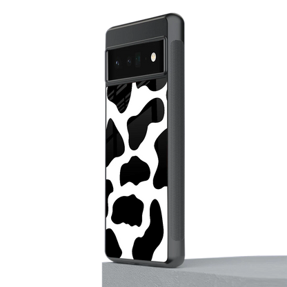 Cow Fur stylish phone case for google pixel 6 pro | glossy glass and slim fit