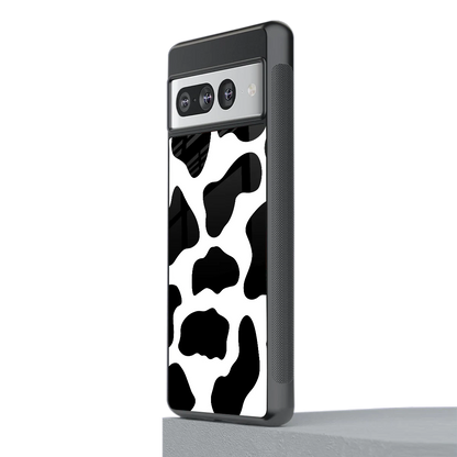 Cow Fur stylish phone case for google pixel 7 pro | glossy glass and slim fit