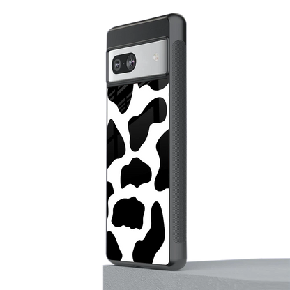 Cow Fur stylish phone case for google pixel 7 | glossy glass and slim fit