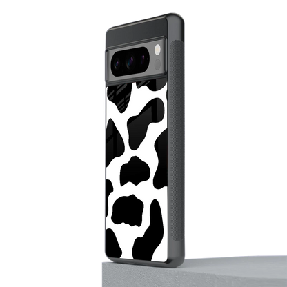 Cow Fur stylish phone case for google pixel 8 pro | glossy glass and slim fit