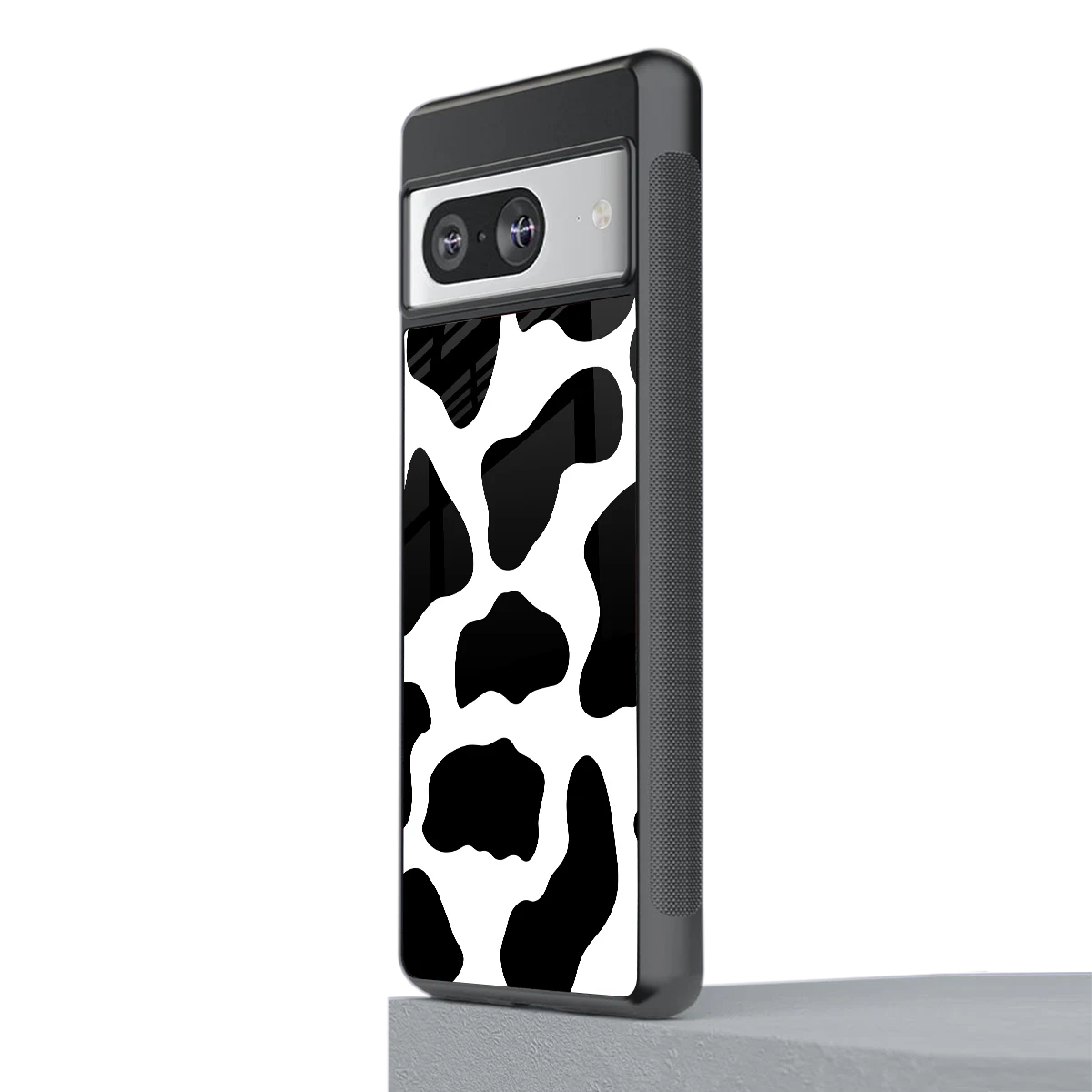 Cow Fur stylish phone case for google pixel 8 | glossy glass and slim fit
