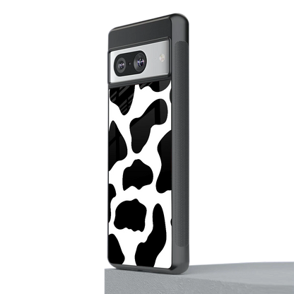 Cow Fur stylish phone case for google pixel 8 | glossy glass and slim fit