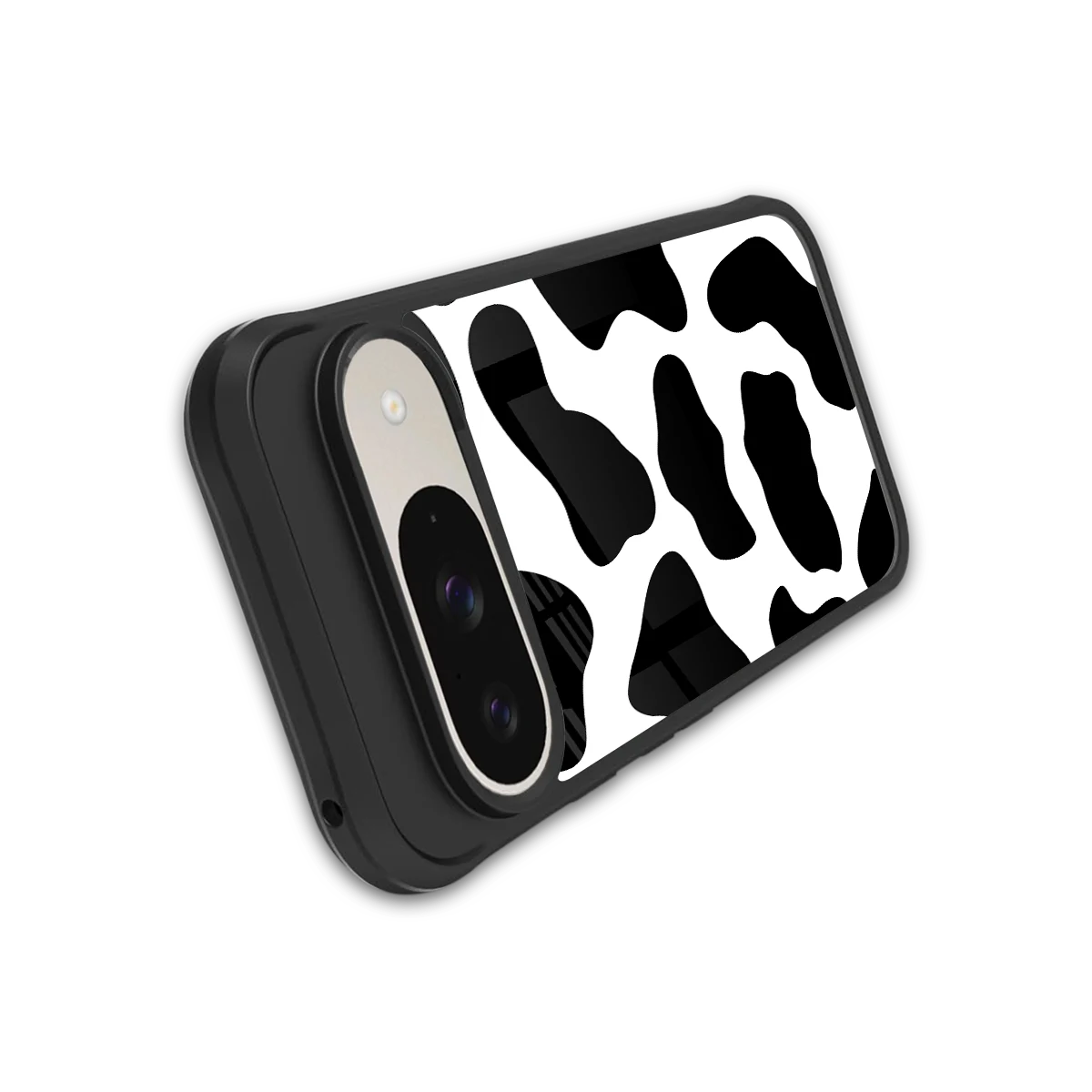 Cow Fur stylish phone case for google pixel 9 | glossy glass and slim fit