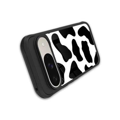 Cow Fur stylish phone case for google pixel 9 | glossy glass and slim fit
