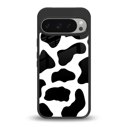 Cow Fur back phone cover | glass case for google pixel 9 pro