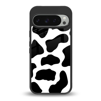 Cow Fur back phone cover | glass case for google pixel 9 pro xl