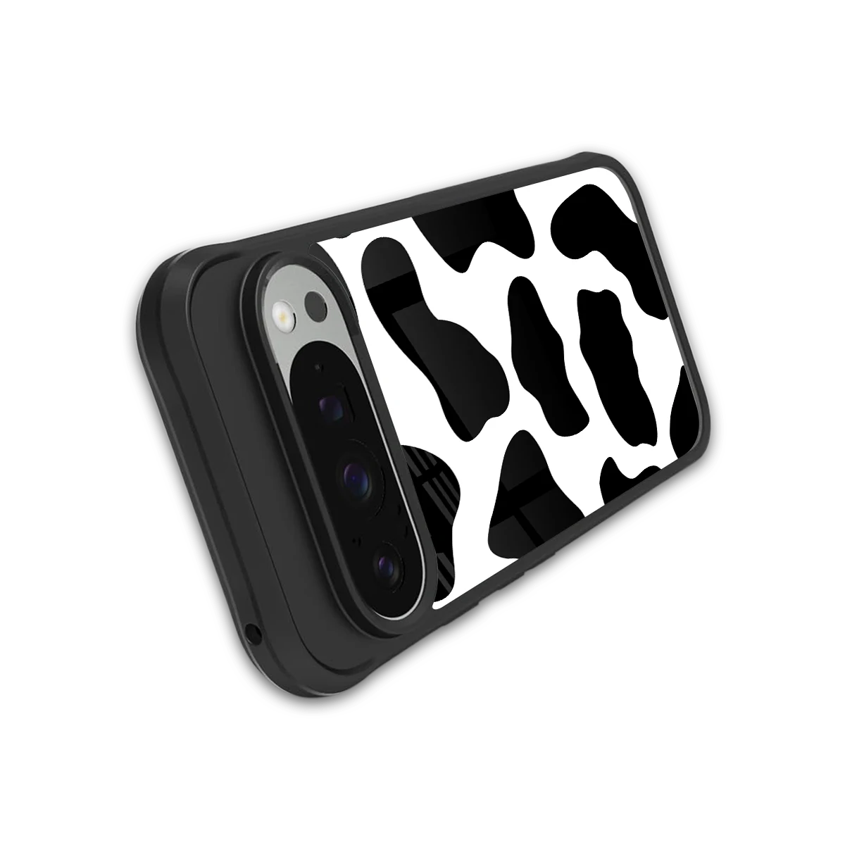 Cow Fur stylish phone case for google pixel 9 pro xl | glossy glass and slim fit