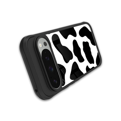 Cow Fur stylish phone case for google pixel 9 pro xl | glossy glass and slim fit