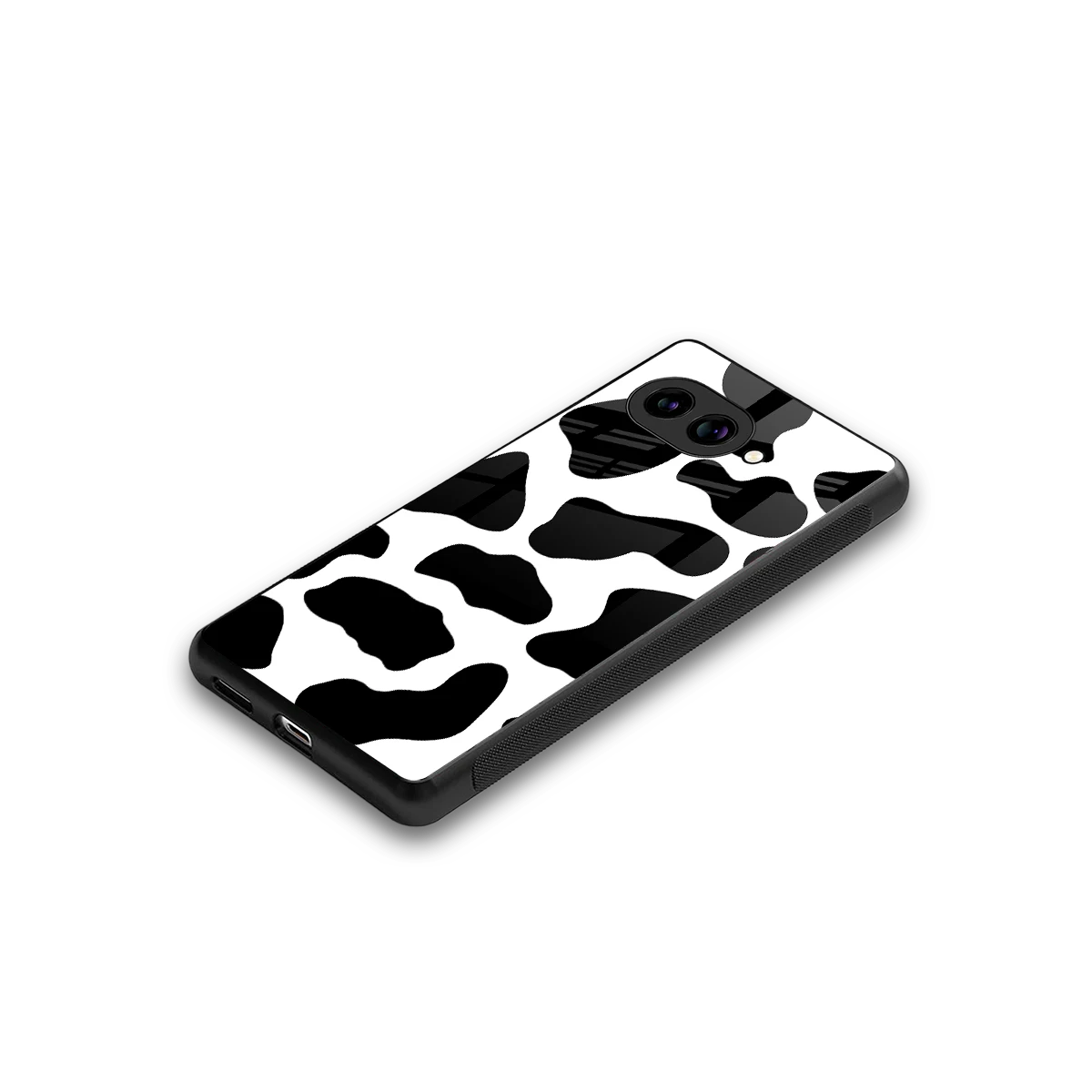 Cow Fur stylish phone case for google pixel 9a | glossy glass and slim fit