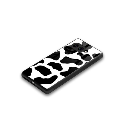 Cow Fur stylish phone case for google pixel 9a | glossy glass and slim fit
