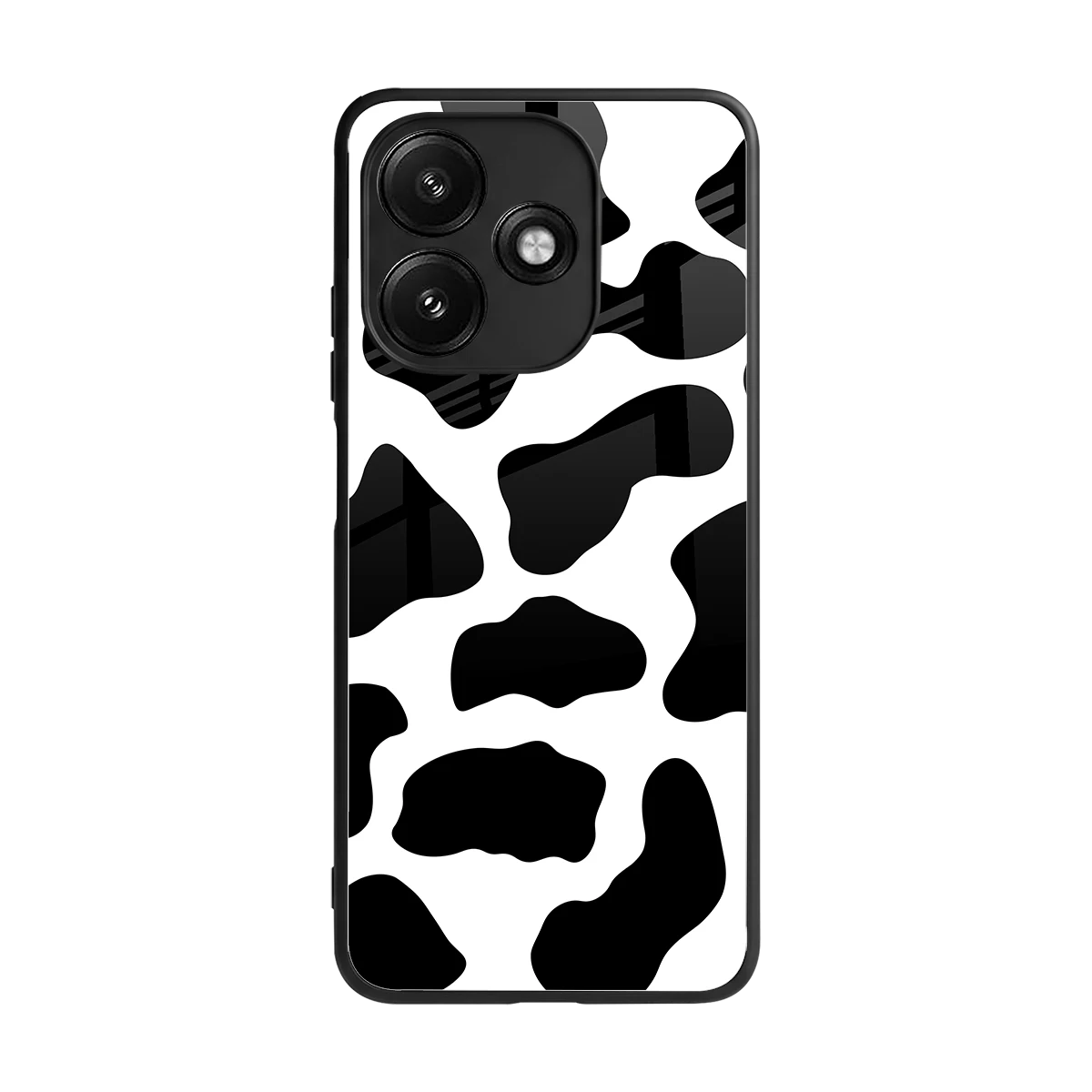 Cow Fur back phone cover | glass case for redmi 12 5g