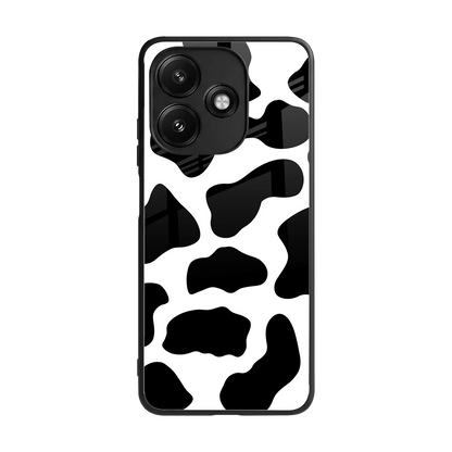 Cow Fur back phone cover | glass case for redmi 12 5g