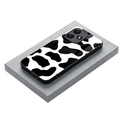 Cow Fur stylish phone case for redmi 12 5g | glossy glass and slim fit
