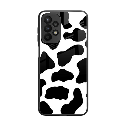 Cow Fur back phone cover | glass case for samsung galaxy a23