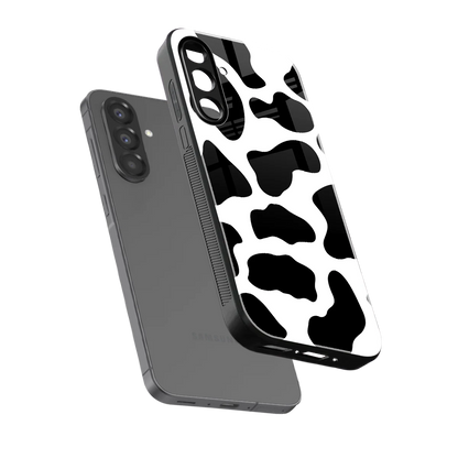 Cow Fur sleek samsung galaxy a56 5g cover with tempered glass back and TPU edges