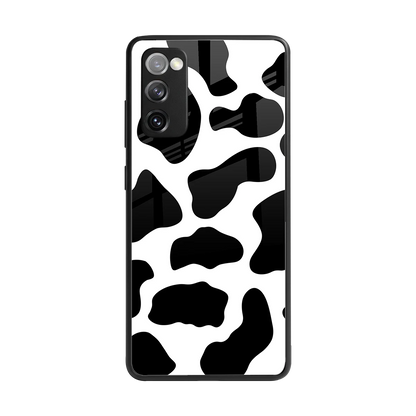 Cow Fur back phone cover | glass case for samsung galaxy s20 fe