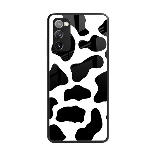Cow Fur back phone cover | glass case for samsung galaxy s20 fe