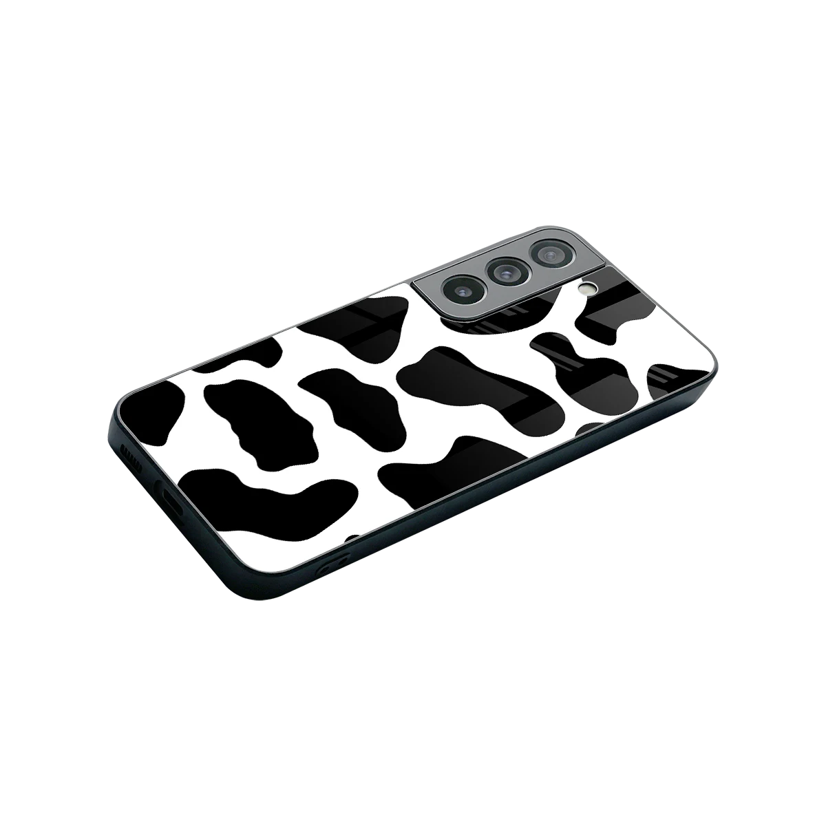 Cow Fur stylish phone case for samsung galaxy s22 | glossy glass and slim fit