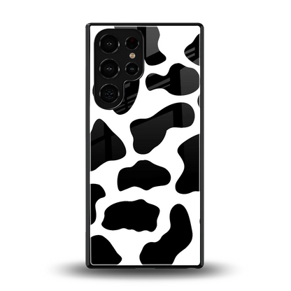 Cow Fur back phone cover | glass case for samsung galaxy s25 ultra