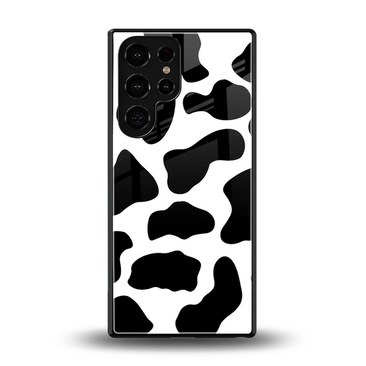 Cow Fur back phone cover | glass case for samsung galaxy s25 ultra