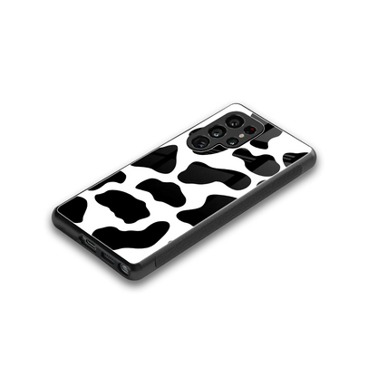 Cow Fur stylish phone case for samsung galaxy s26 ultra | glossy glass and slim fit