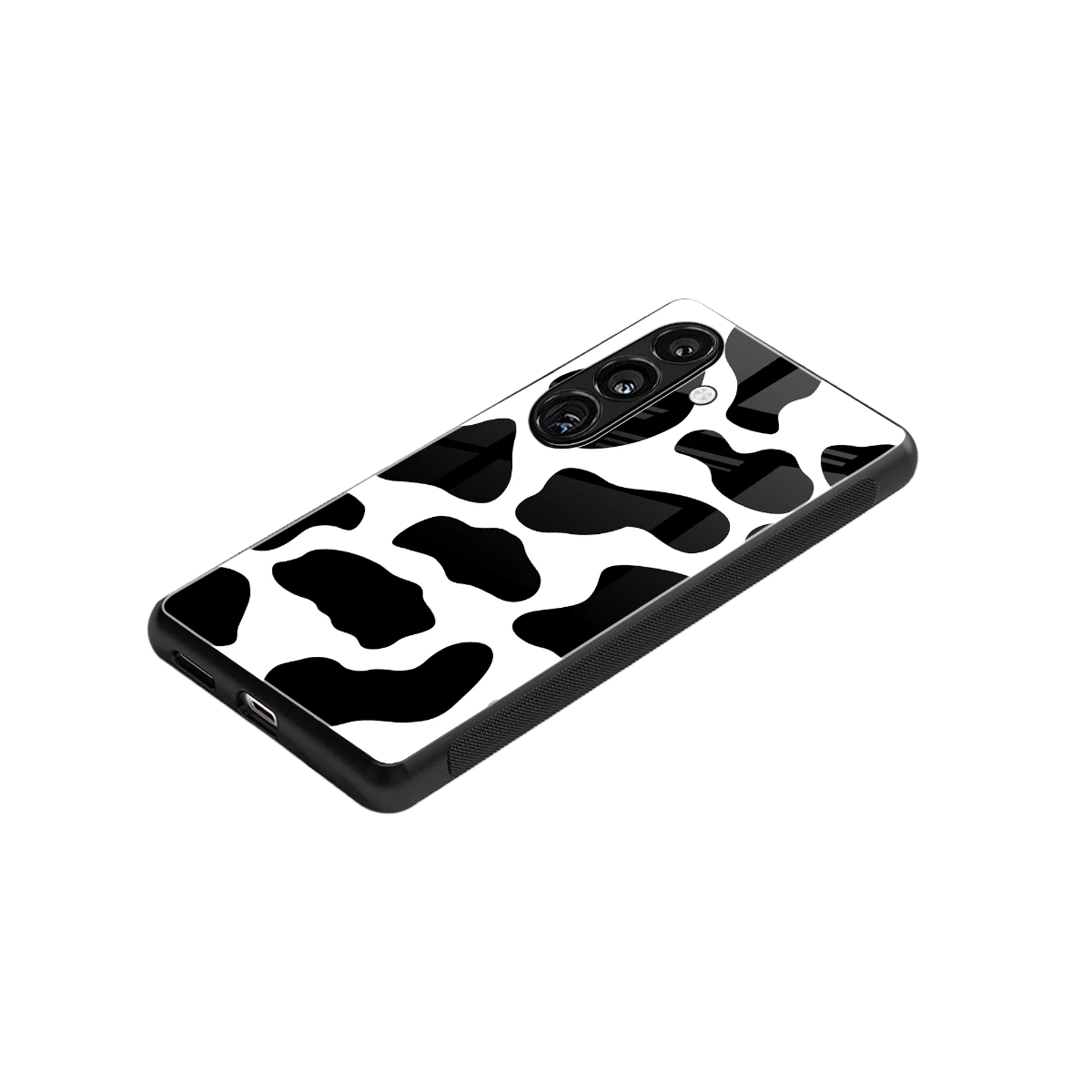 Cow Fur stylish phone case for samsung galaxy s24 | glossy glass and slim fit