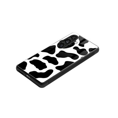 Cow Fur stylish phone case for samsung galaxy s24 | glossy glass and slim fit