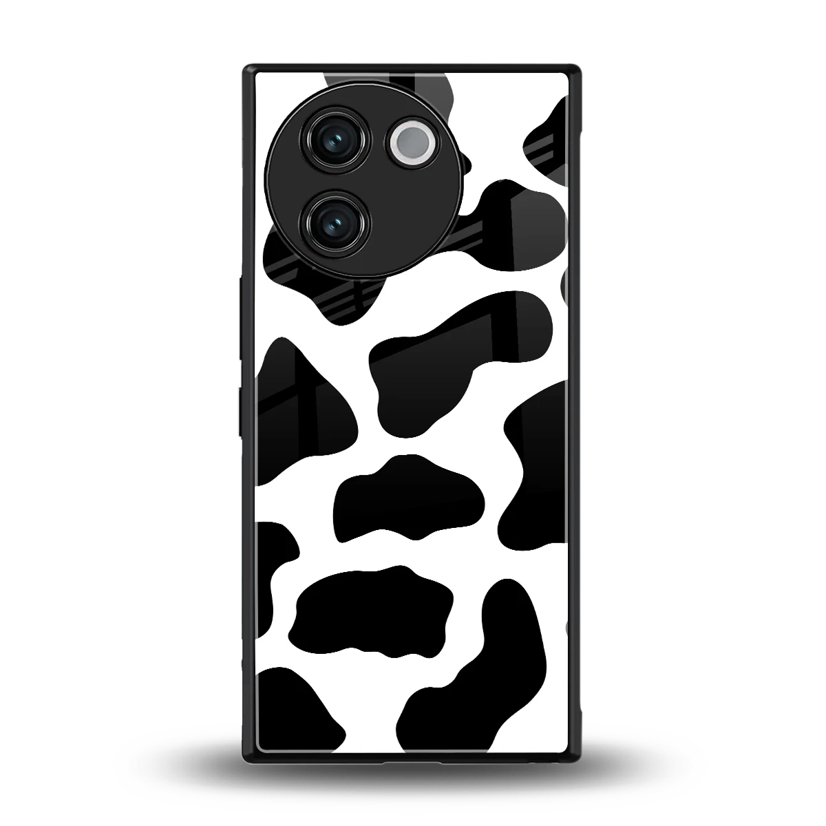Cow Fur back phone cover | glass case for vivo v30e