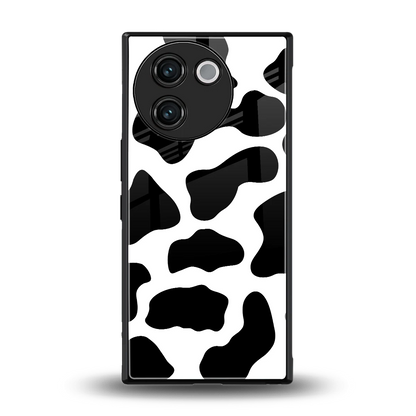 Cow Fur back phone cover | glass case for vivo v30e