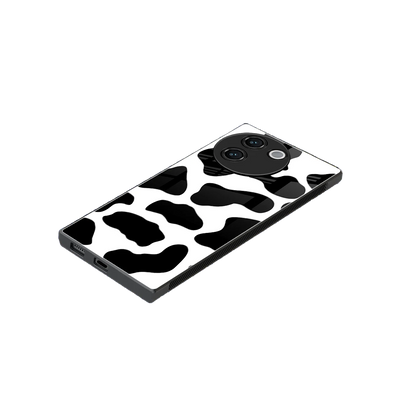 Cow Fur stylish phone case for vivo v30e | glossy glass and slim fit