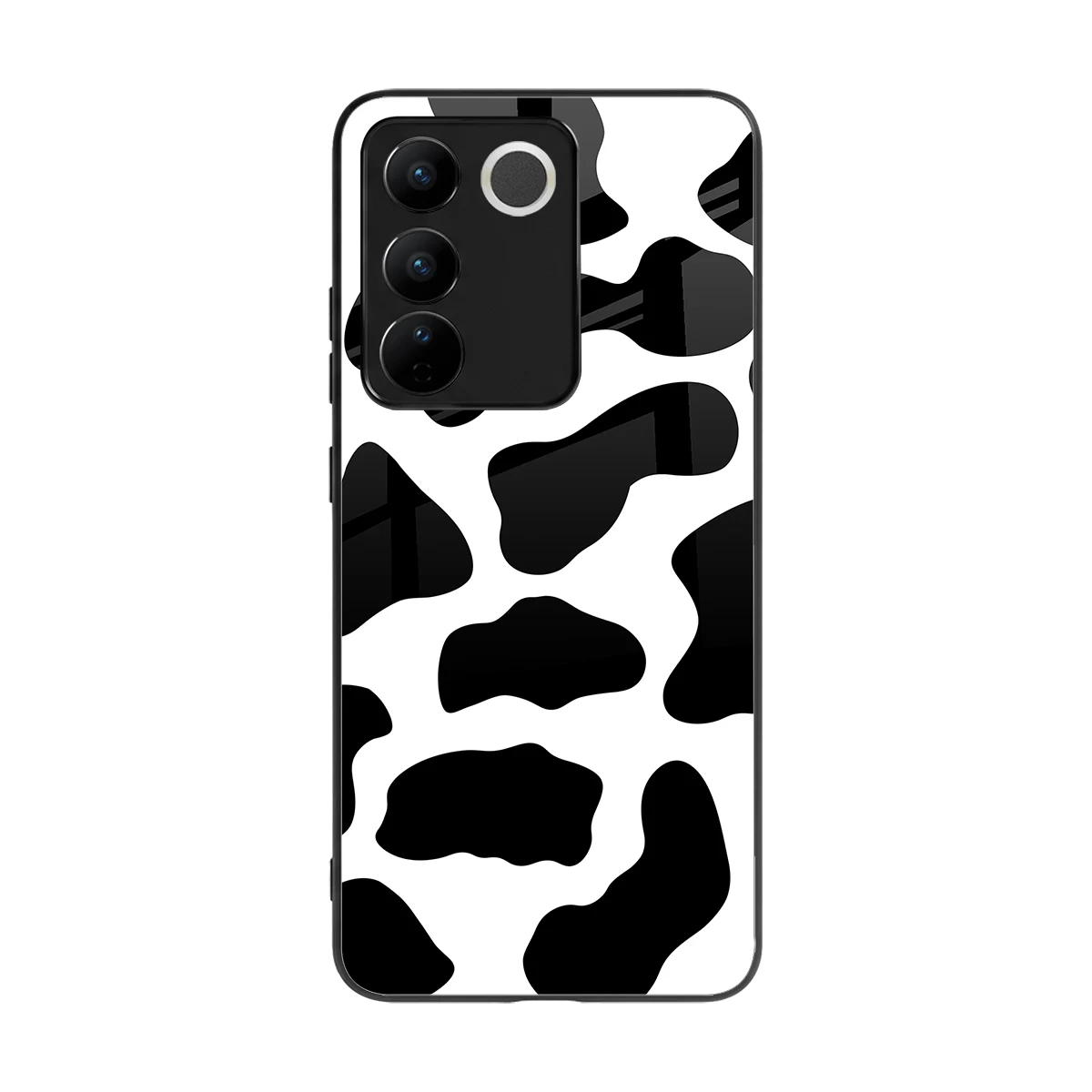 Cow Fur back phone cover | glass case for vivo v27 5g