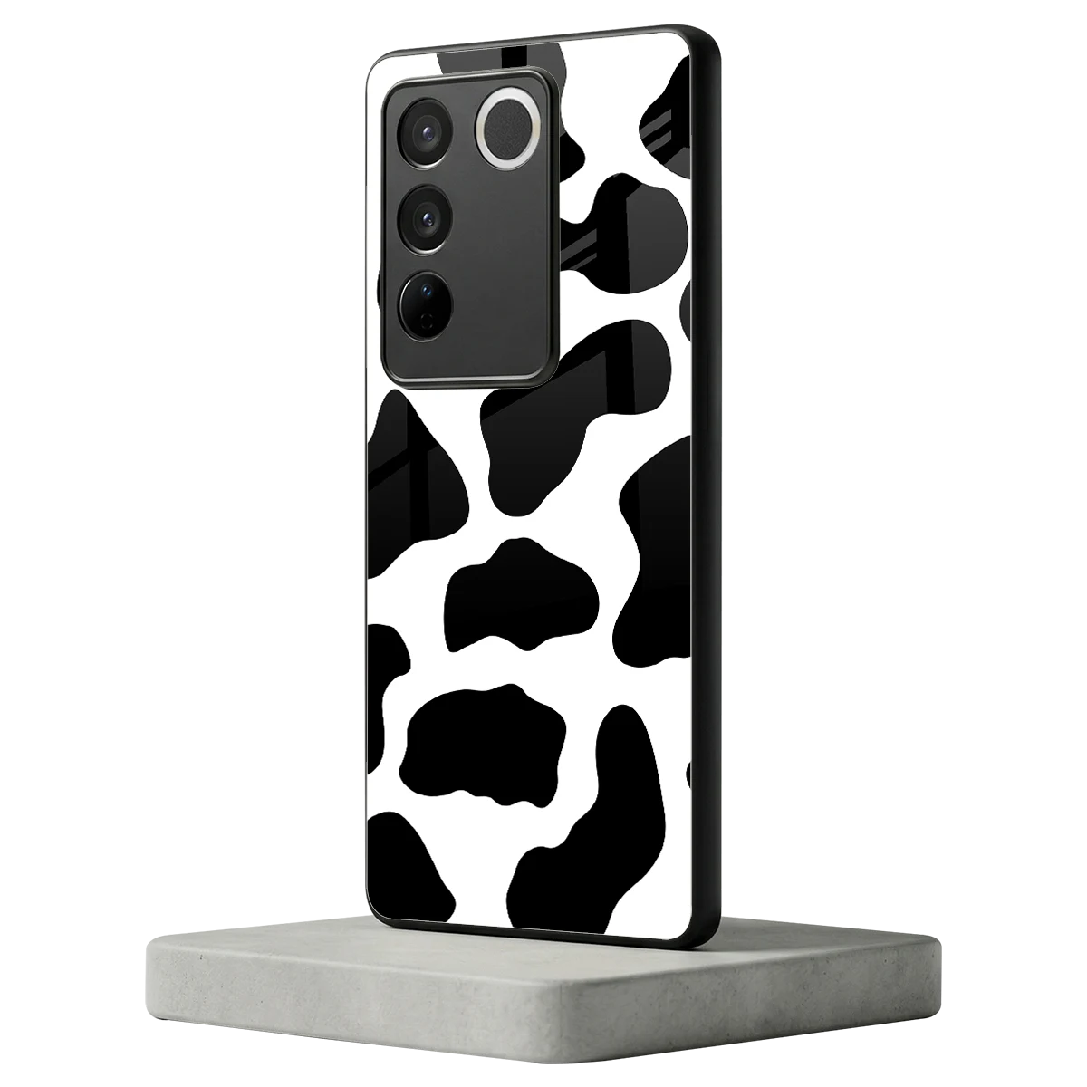 Cow Fur vivo v27 5g mobile cover | shockproof glass phone case