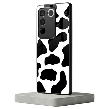Cow Fur vivo v27 5g mobile cover | shockproof glass phone case
