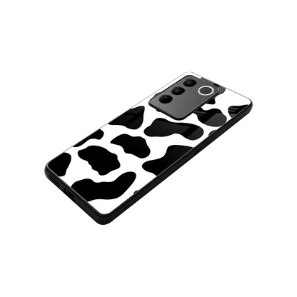 Cow Fur stylish phone case for vivo v27 5g | glossy glass and slim fit