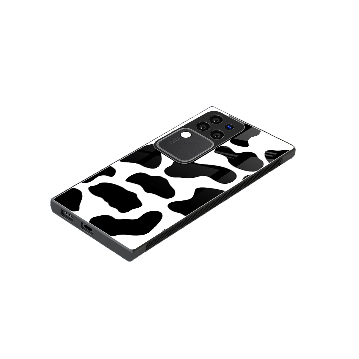 Cow Fur stylish phone case forvivo v30 pro | glossy glass and slim fit