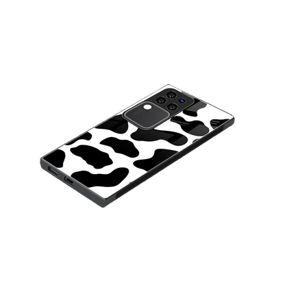 Cow Fur stylish phone case forvivo v30 pro | glossy glass and slim fit