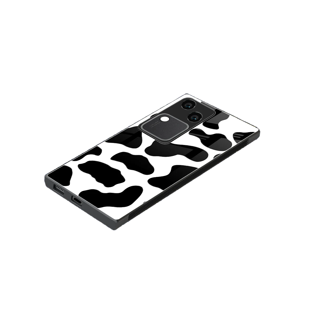 Cow Fur stylish phone case for vivo v30 | glossy glass and slim fit