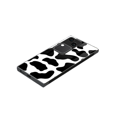 Cow Fur stylish phone case for vivo v30 | glossy glass and slim fit