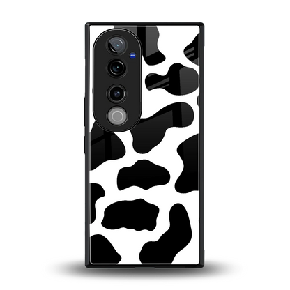 Cow Fur back phone cover | glass case for vivo v40 pro