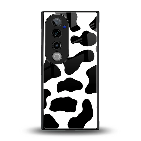 Cow Fur back phone cover | glass case for vivo v40 pro