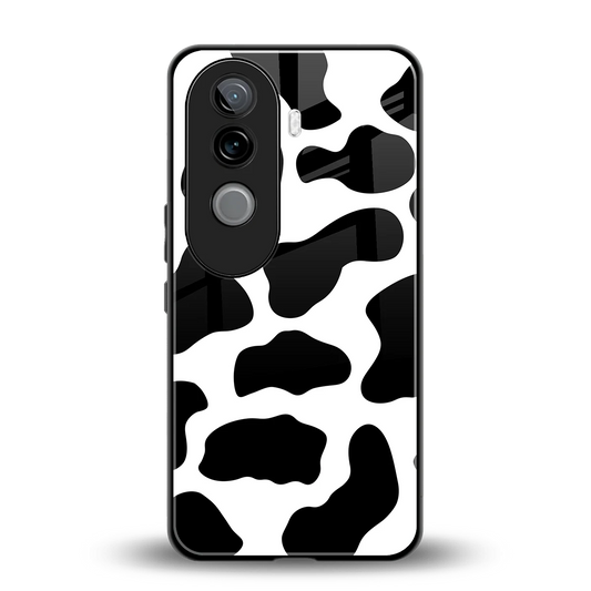 Cow Fur back phone cover | glass case for vivo v40e