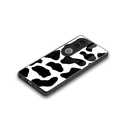 Cow Fur stylish phone case for vivo v50 | glossy glass and slim fit