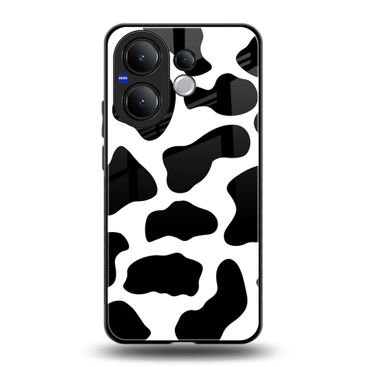 Cow Fur back phone cover | glass case for vivo v60