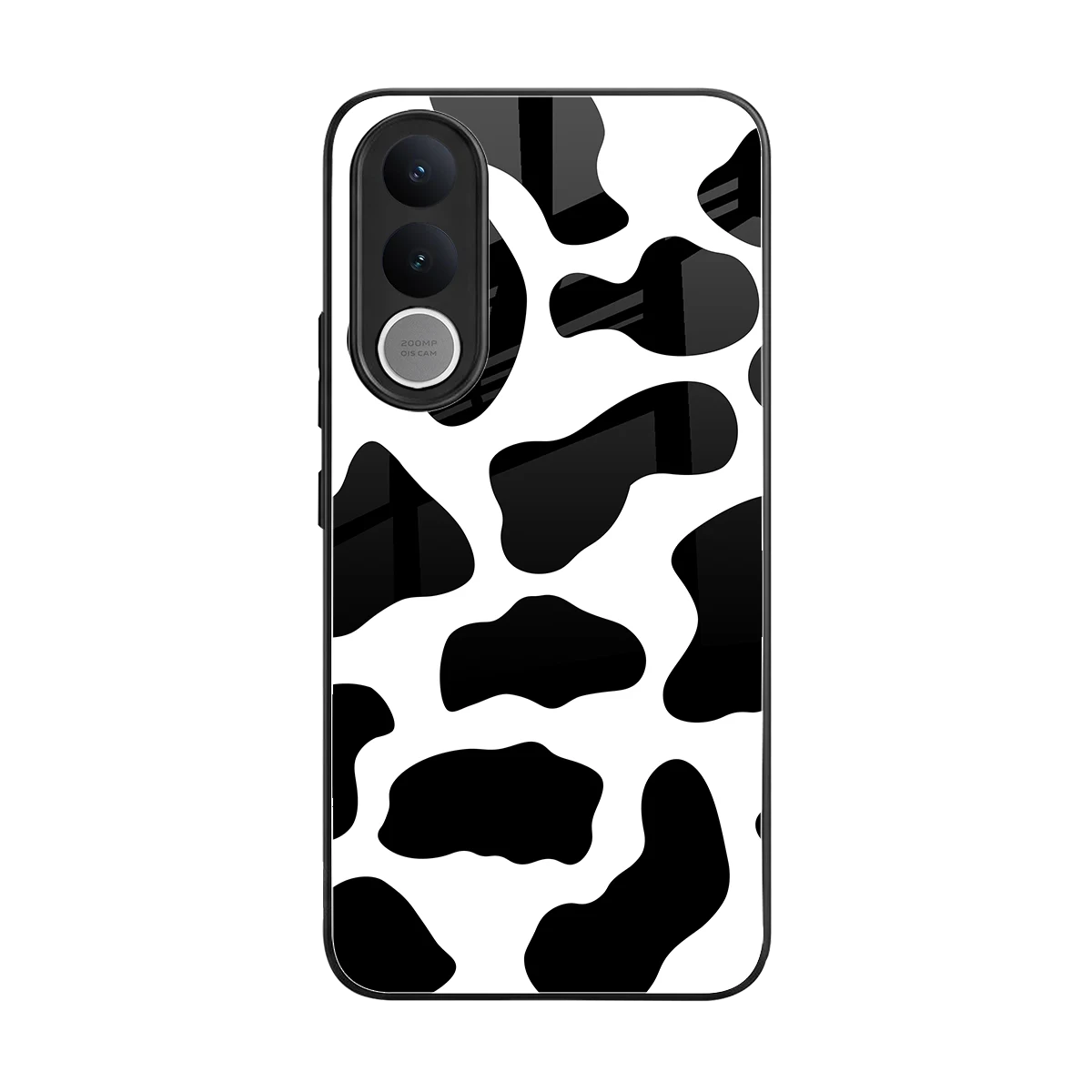 Cow Fur back phone cover | glass case for vivo v70 fe