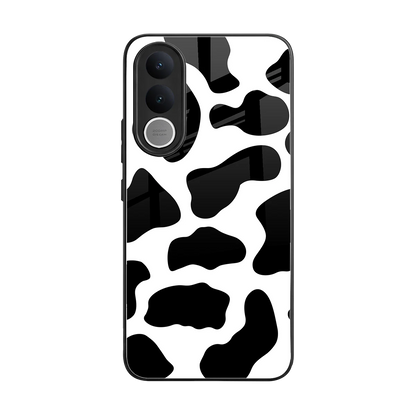 Cow Fur back phone cover | glass case for vivo v70 fe