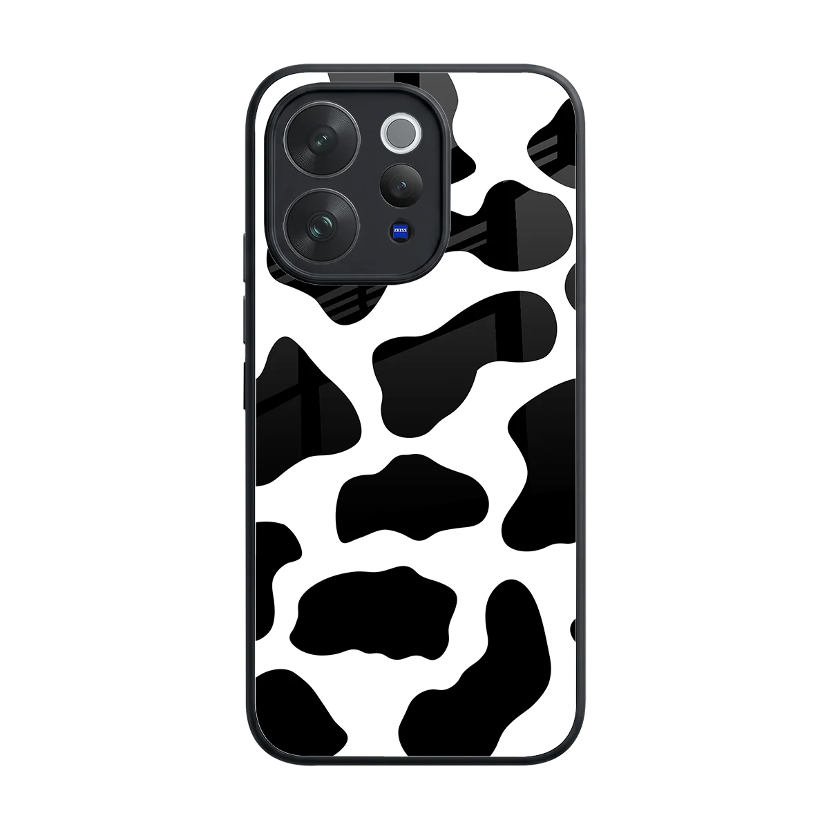 Cow Fur back phone cover | glass case for vivo v70 elite