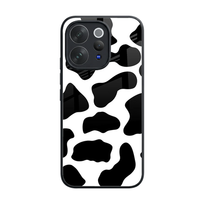 Cow Fur back phone cover | glass case for vivo v70 elite